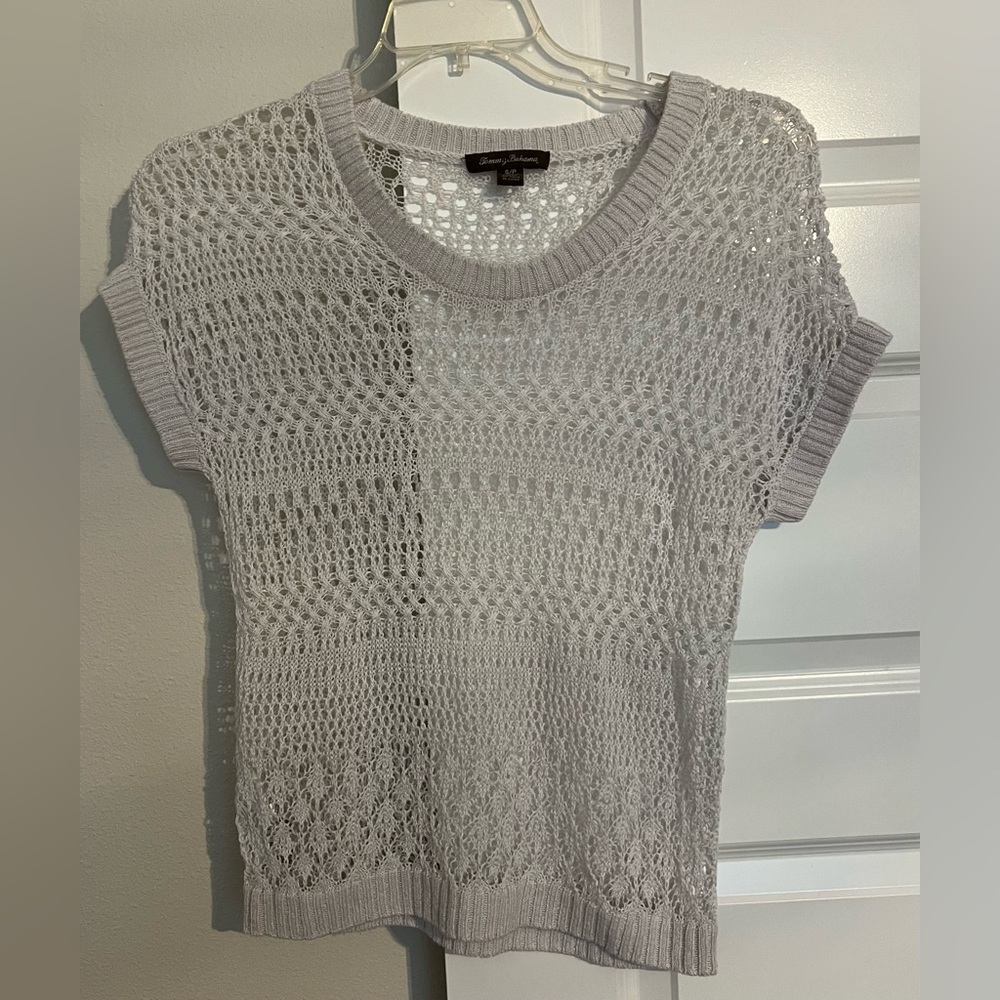 Tommy Bahama white  Knit Blouse women’s size S